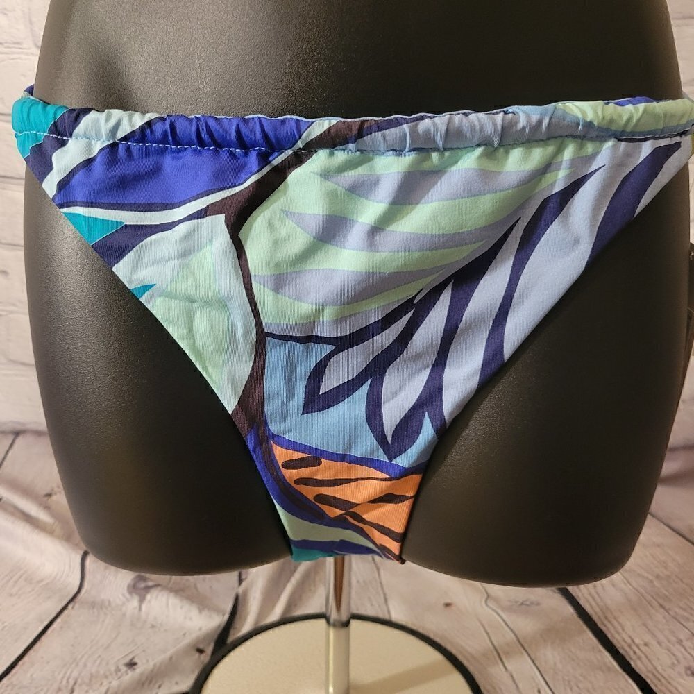 Hurley BLUE Verona Cheeky Slider Bikini Swim Bottom